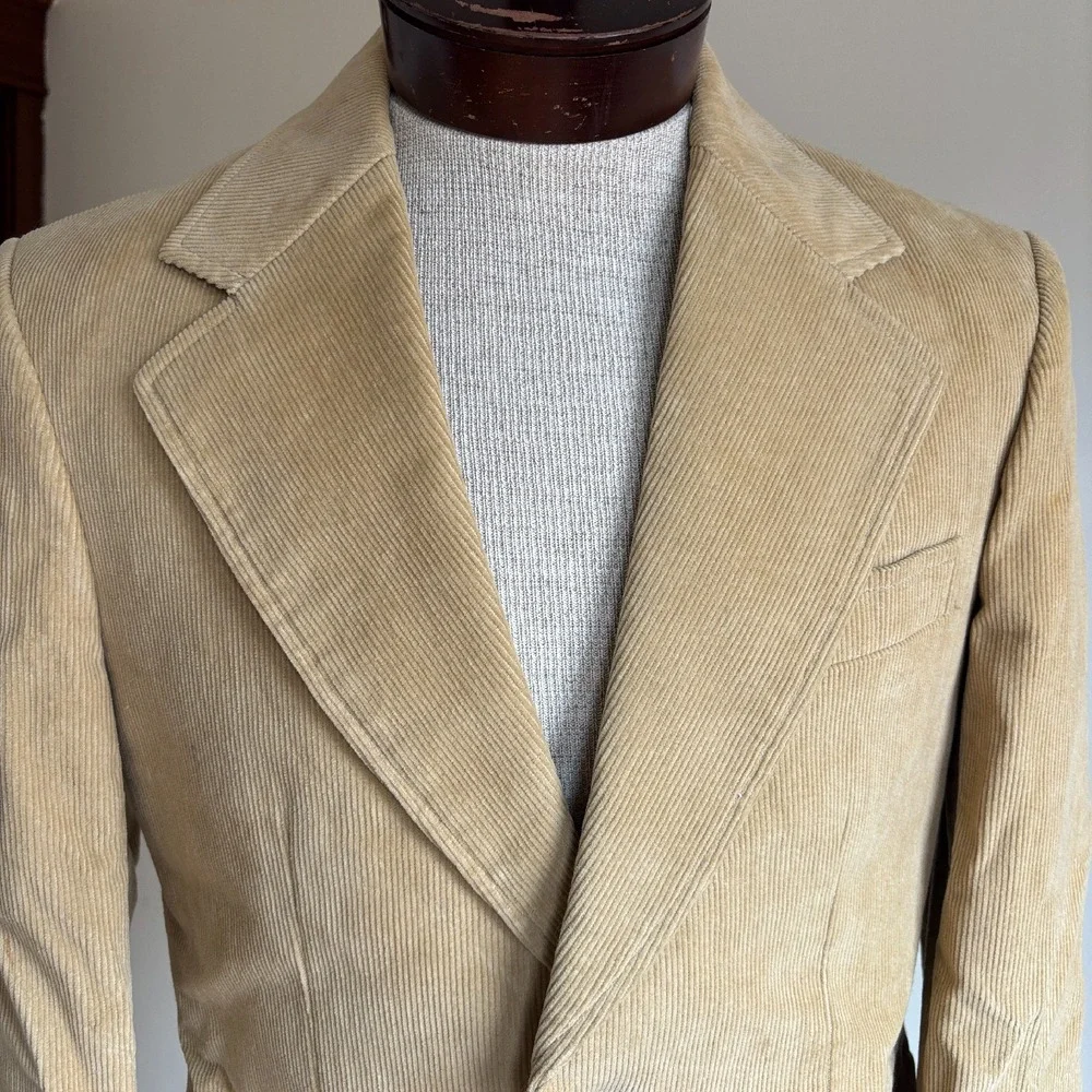 Montgomery Ward Corduroy Blazer Vintage Sport Coat Jacket Sz 38 M Made‎ in Japan